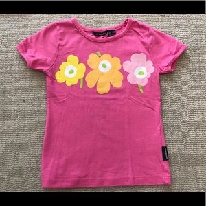 Marimekko Pink Flower T-Shirt (4T)